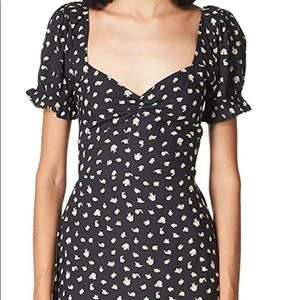 Billabong Love Letters Midi Dress (Black Floral)